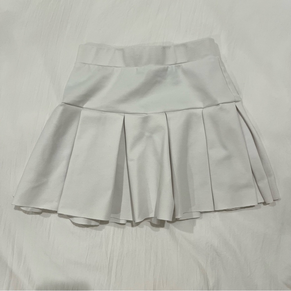 Lioness White Skater Mini Skirt